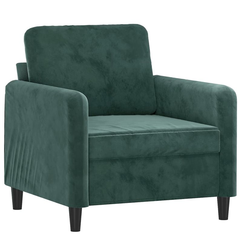 Casa si Gradina - Mobilier - Seturi de mobilier - Seturi living - Set de canapele, 3 piese, verde inchis, catifea - Infinity.ro