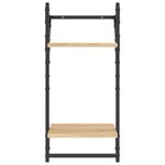 Casa si Gradina - Mobilier - Biblioteci si rafturi - Rafturi - Set rafturi perete cu bare, 6 buc. stejar sonoma lemn prelucrat - Infinity.ro