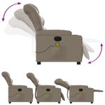 Ingrijire personala si Cosmetice - Sanatate si wellness - Articole wellness - Fotolii de masaj - Fotoliu electric masaj rabatabil, cappuccino, piele ecologica - Infinity.ro