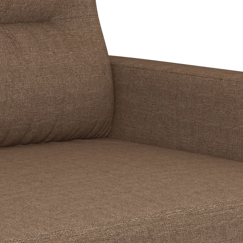 Casa si Gradina - Mobilier - Seturi de mobilier - Seturi living - Set de canapele cu perne, 3 piese, maro, textil - Infinity.ro