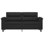 Casa si Gradina - Mobilier - Canapele si coltare - Canapele - Canapea cu 2 locuri, negru, 140 cm, piele ecologica - Infinity.ro