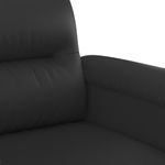 Casa si Gradina - Mobilier - Canapele si coltare - Canapele - Canapea cu 2 locuri, negru, 140 cm, piele ecologica - Infinity.ro