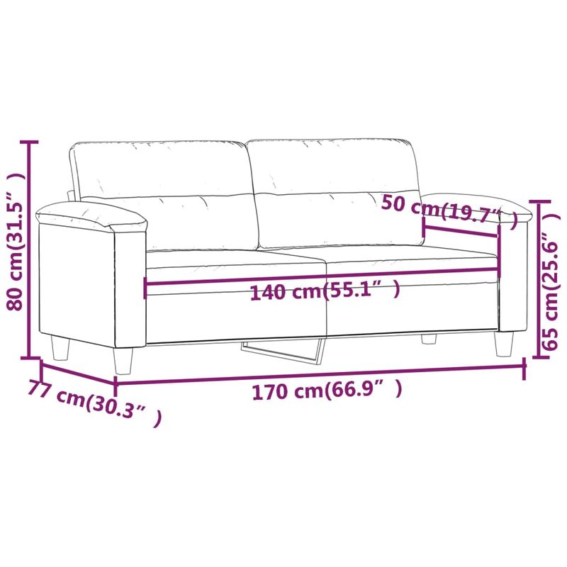 Casa si Gradina - Mobilier - Canapele si coltare - Canapele - Canapea cu 2 locuri, negru, 140 cm, piele ecologica - Infinity.ro
