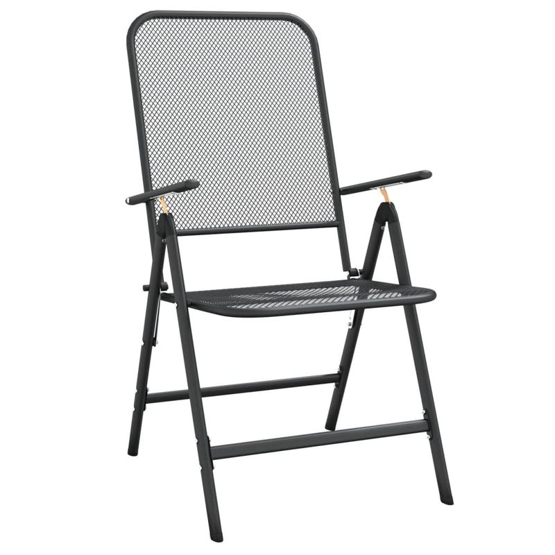 Casa si Gradina - Gradina si terasa - Mobilier exterior - Seturi mobila gradina - Set de masa pentru gradina, 5 piese, plasa metalica antracit - Infinity.ro