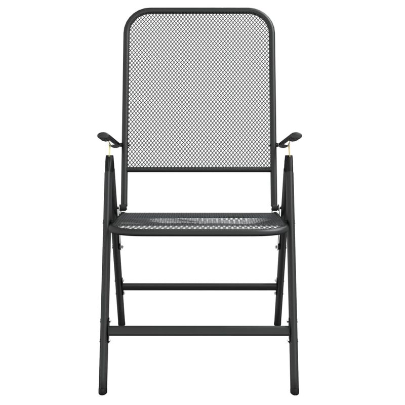 Casa si Gradina - Gradina si terasa - Mobilier exterior - Seturi mobila gradina - Set de masa pentru gradina, 5 piese, plasa metalica antracit - Infinity.ro