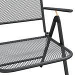 Casa si Gradina - Gradina si terasa - Mobilier exterior - Seturi mobila gradina - Set de masa pentru gradina, 5 piese, plasa metalica antracit - Infinity.ro