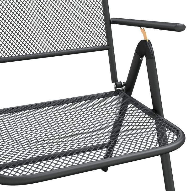 Casa si Gradina - Gradina si terasa - Mobilier exterior - Seturi mobila gradina - Set de masa pentru gradina, 5 piese, plasa metalica antracit - Infinity.ro