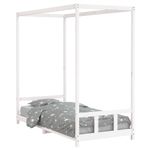 Casa si Gradina - Mobilier - Mobilier copii - Patuturi copii - Cadru de pat pentru copii, alb, 90x200 cm, lemn masiv de pin - Infinity.ro