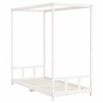 Casa si Gradina - Mobilier - Mobilier copii - Patuturi copii - Cadru de pat pentru copii, alb, 90x200 cm, lemn masiv de pin - Infinity.ro