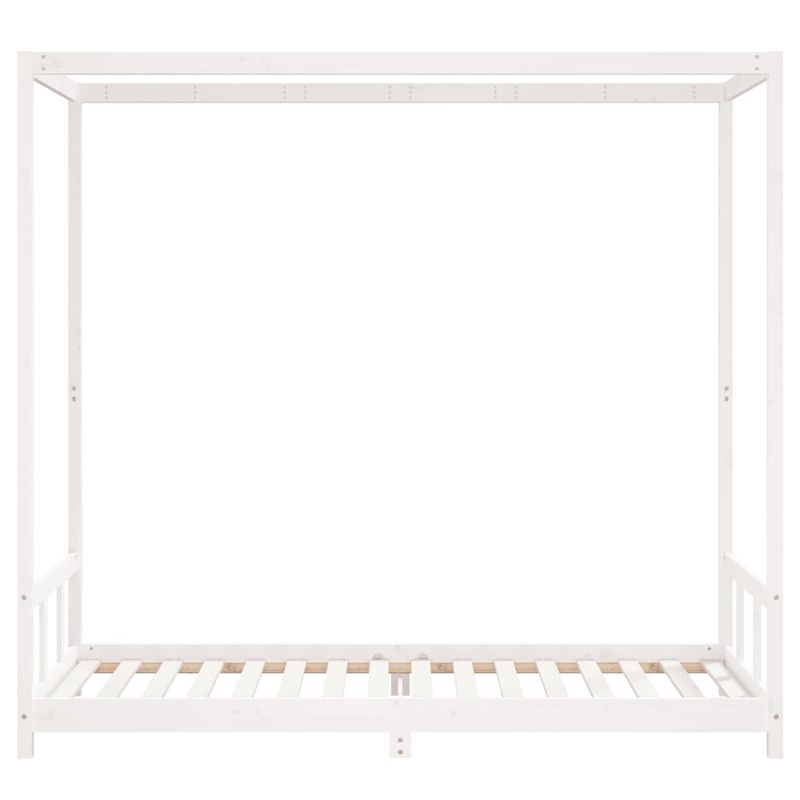 Casa si Gradina - Mobilier - Mobilier copii - Patuturi copii - Cadru de pat pentru copii, alb, 90x200 cm, lemn masiv de pin - Infinity.ro
