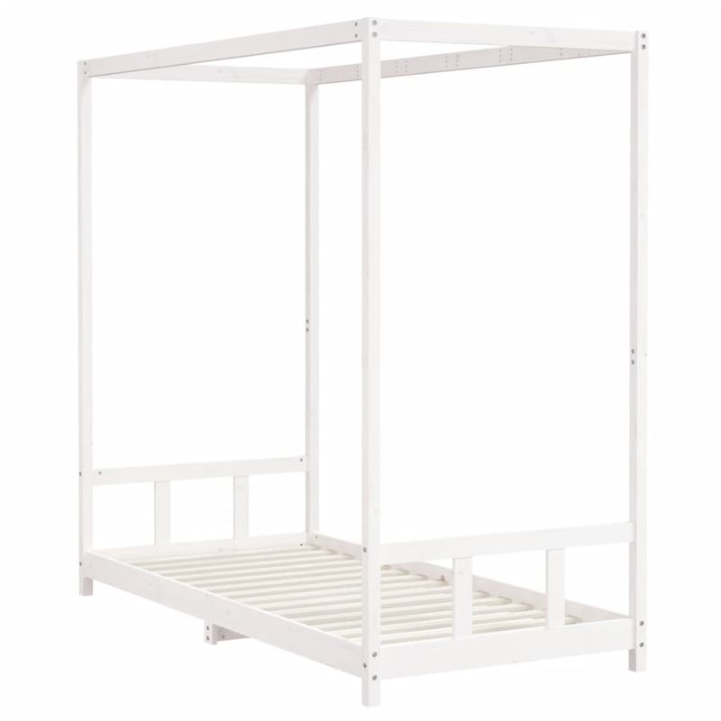 Casa si Gradina - Mobilier - Mobilier copii - Patuturi copii - Cadru de pat pentru copii, alb, 90x200 cm, lemn masiv de pin - Infinity.ro