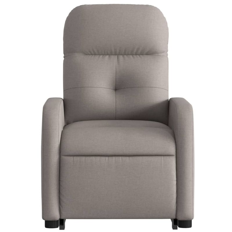 Casa si Gradina - Mobilier - Scaune si fotolii - Fotolii - Fotoliu rabatabil cu ridicare pe verticala, gri taupe, textil - Infinity.ro