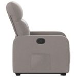 Casa si Gradina - Mobilier - Scaune si fotolii - Fotolii - Fotoliu rabatabil cu ridicare pe verticala, gri taupe, textil - Infinity.ro