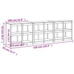 Casa si Gradina - Mobilier - Comode si corpuri - Corpuri bucatarie - Dulapuri de bucatarie de exterior, 3 buc., lemn masiv de pin - Infinity.ro