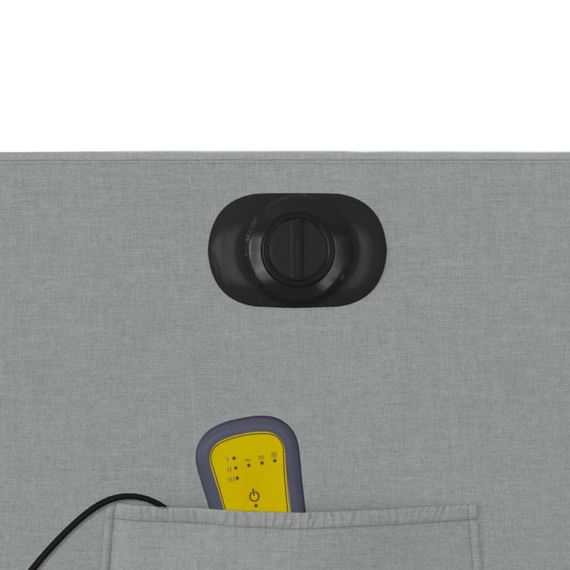 Ingrijire personala si Cosmetice - Sanatate si wellness - Articole wellness - Fotolii de masaj - Fotoliu electric de masaj rabatabil, gri deschis, microfibra - Infinity.ro