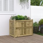 Casa si Gradina - Gradinarit si plante - Plante si ghivece - Ghivece si suporturi - Jardiniera de gradina, 90x50x70 cm, lemn de pin impregnat - Infinity.ro