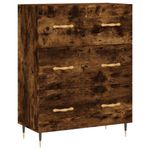 Casa si Gradina - Mobilier - Comode si corpuri - Corpuri bucatarie - Dulap inalt, stejar fumuriu, 69,5x34x180, lemn compozit - Infinity.ro