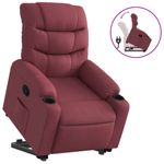 Casa si Gradina - Mobilier - Scaune si fotolii - Fotolii - Fotoliu rabatabil cu ridicare, rosu vin, material textil - Infinity.ro