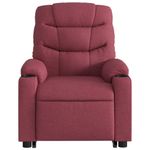 Casa si Gradina - Mobilier - Scaune si fotolii - Fotolii - Fotoliu rabatabil cu ridicare, rosu vin, material textil - Infinity.ro
