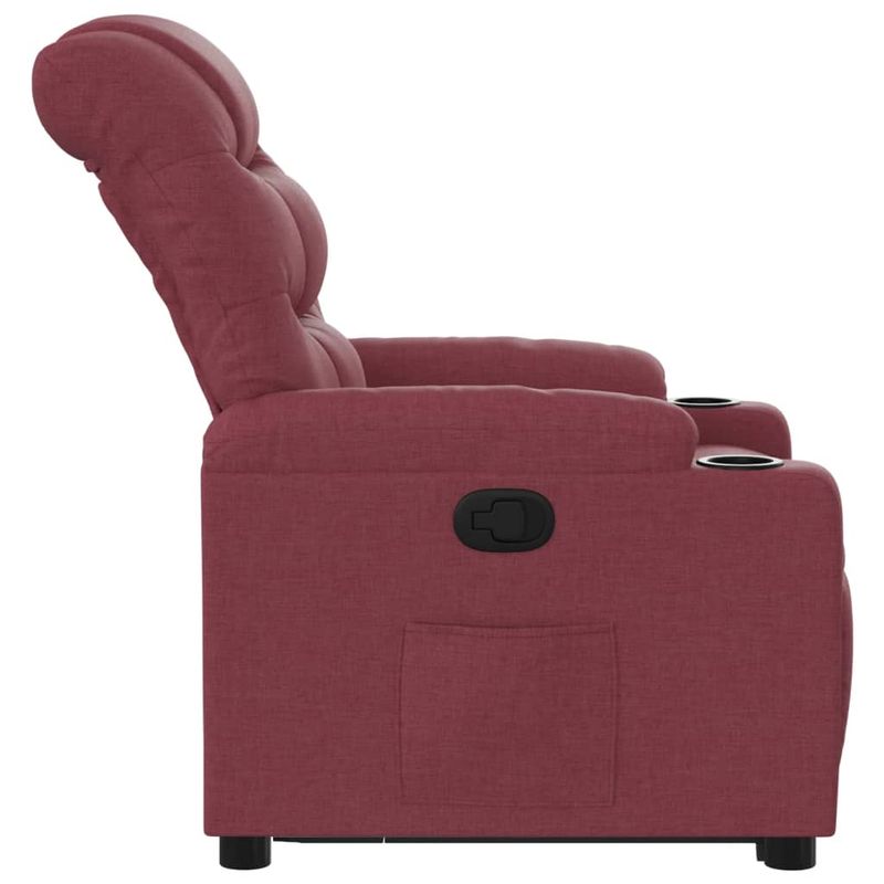 Casa si Gradina - Mobilier - Scaune si fotolii - Fotolii - Fotoliu rabatabil cu ridicare, rosu vin, material textil - Infinity.ro