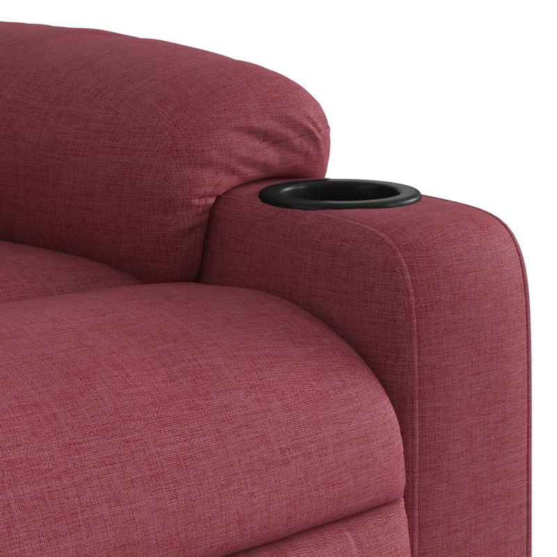 Casa si Gradina - Mobilier - Scaune si fotolii - Fotolii - Fotoliu rabatabil cu ridicare, rosu vin, material textil - Infinity.ro