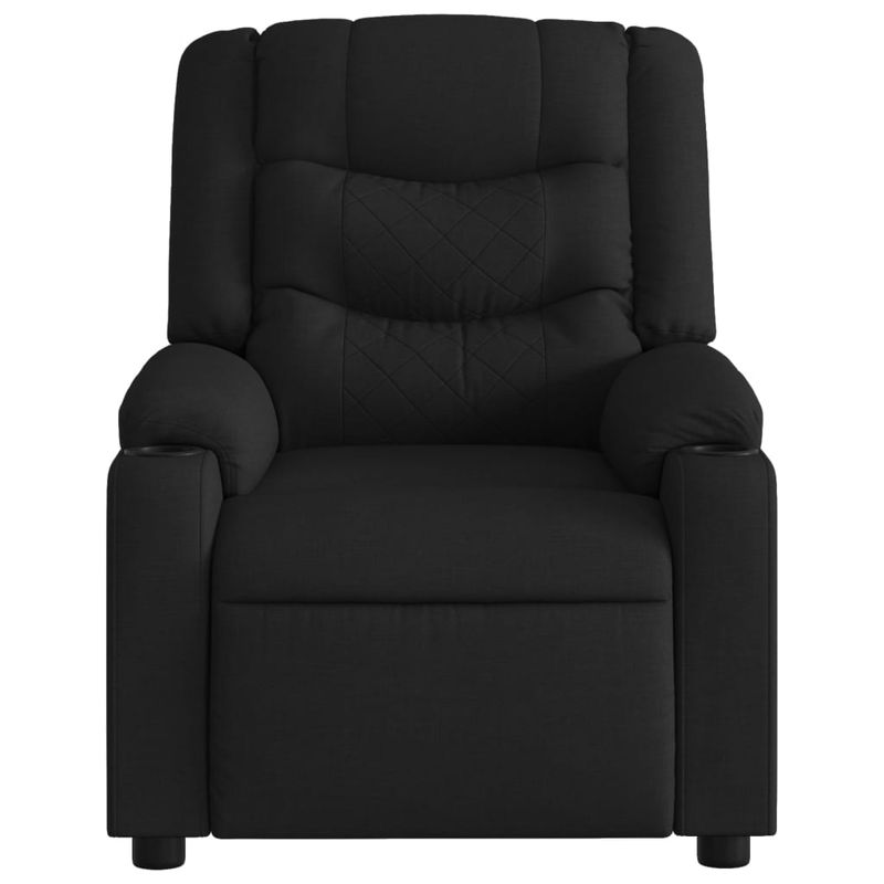 Ingrijire personala si Cosmetice - Sanatate si wellness - Articole wellness - Fotolii de masaj - Fotoliu de masaj rabatabil, negru, material textil - Infinity.ro