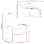 Casa si Gradina - Mobilier - Scaune si fotolii - Fotolii - Fotoliu rabatabil, gri inchis, material textil - Infinity.ro