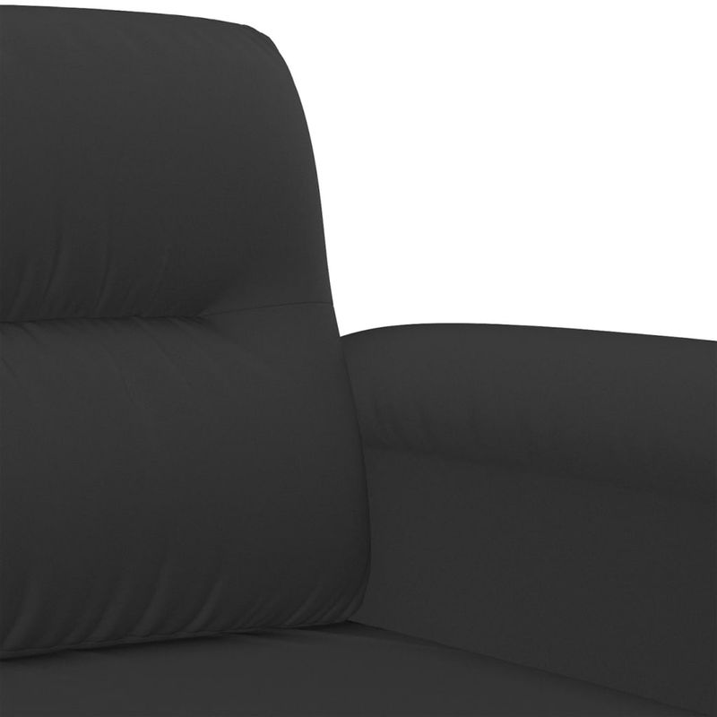 Casa si Gradina - Mobilier - Seturi de mobilier - Seturi living - Set de canapele cu perne, 2 piese, negru, microfibra - Infinity.ro