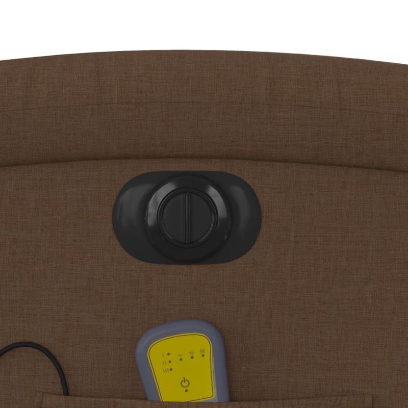 Ingrijire personala si Cosmetice - Sanatate si wellness - Articole wellness - Fotolii de masaj - Fotoliu electric de masaj rabatabil cu ridicare, maro, textil - Infinity.ro