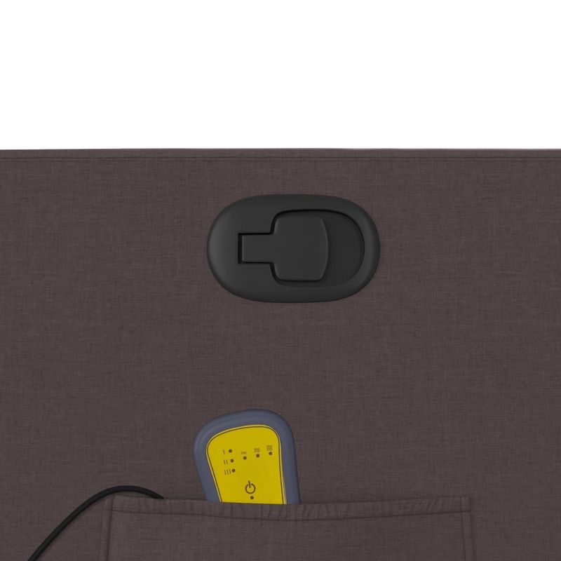 Ingrijire personala si Cosmetice - Sanatate si wellness - Articole wellness - Fotolii de masaj - Fotoliu de masaj rabatabil, maro inchis, material textil - Infinity.ro