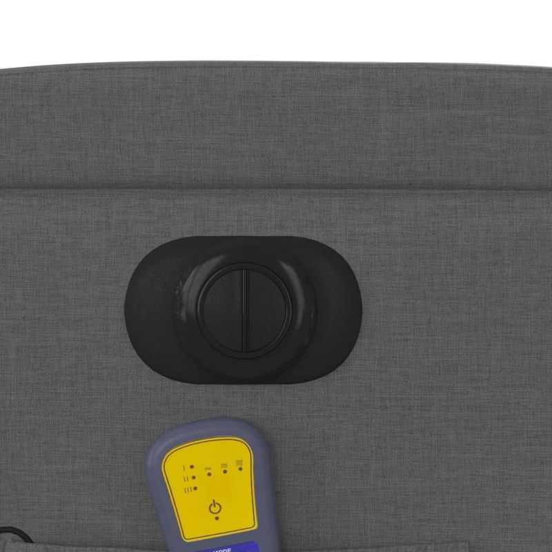 Ingrijire personala si Cosmetice - Sanatate si wellness - Articole wellness - Fotolii de masaj - Fotoliu electric de masaj rabatabil, gri inchis, textil - Infinity.ro