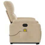 Ingrijire personala si Cosmetice - Sanatate si wellness - Articole wellness - Fotolii de masaj - Fotoliu de masaj rabatabil electric cu ridicare crem microfibra, model înclinare pe spate electrică - Infinity.ro