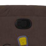 Ingrijire personala si Cosmetice - Sanatate si wellness - Articole wellness - Fotolii de masaj - Fotoliu de masaj rabatabil cu ridicare, maro, microfibra, model înclinare pe spate manuală - Infinity.ro