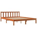 Casa si Gradina - Mobilier - Paturi si accesorii - Paturi - Cadru de pat, maro ceruit, 160x200 cm, lemn masiv de pin - Infinity.ro