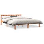 Casa si Gradina - Mobilier - Paturi si accesorii - Paturi - Cadru de pat, maro ceruit, 160x200 cm, lemn masiv de pin - Infinity.ro