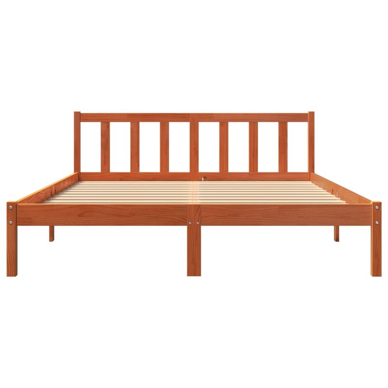 Casa si Gradina - Mobilier - Paturi si accesorii - Paturi - Cadru de pat, maro ceruit, 160x200 cm, lemn masiv de pin - Infinity.ro