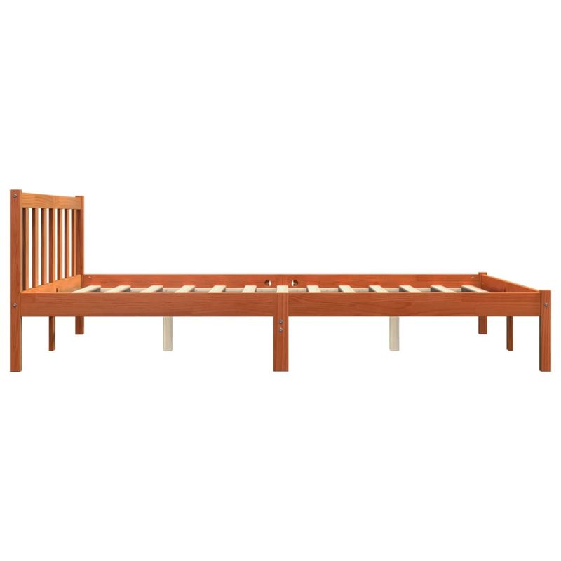 Casa si Gradina - Mobilier - Paturi si accesorii - Paturi - Cadru de pat, maro ceruit, 160x200 cm, lemn masiv de pin - Infinity.ro