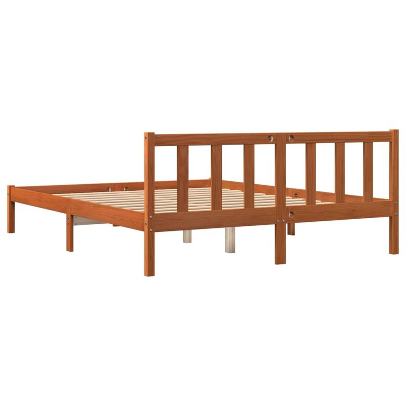 Casa si Gradina - Mobilier - Paturi si accesorii - Paturi - Cadru de pat, maro ceruit, 160x200 cm, lemn masiv de pin - Infinity.ro