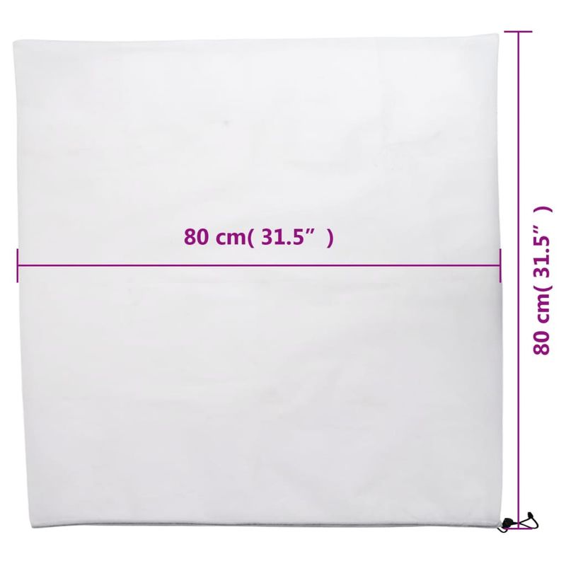 Casa si Gradina - Gradinarit si plante - Unelte gradinarit - Accesorii pentru unelte gradinarit - Huse de fleece pentru plante cu snur 4 buc 70 g/m² 0,8x0,8 m, alb - Infinity.ro