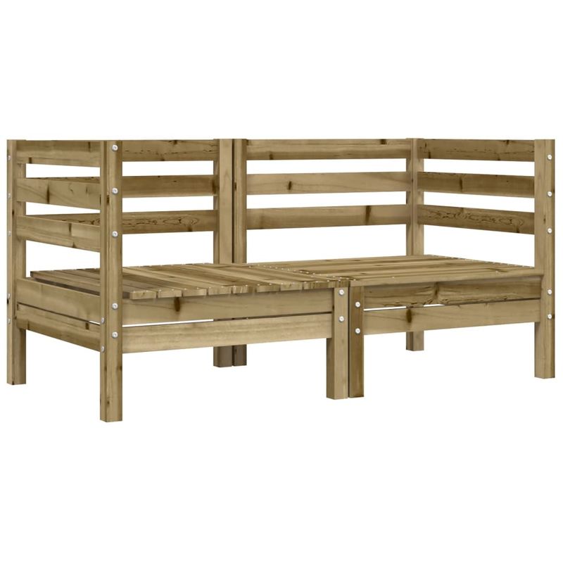 Casa si Gradina - Gradina si terasa - Mobilier exterior - Canapele si fotolii gradina - Canapea coltar de gradina cu perne, 2 buc., lemn pin tratat - Infinity.ro