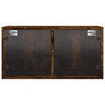 Casa si Gradina - Mobilier - Dulapuri si sifoniere - Dulapuri - Dulap de perete cu usi din sticla, stejar fumuriu,68,5x37x35 cm - Infinity.ro