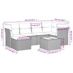 Casa si Gradina - Gradina si terasa - Mobilier exterior - Seturi mobila gradina - Set canapele de gradina, 7 piese, cu perne, bej, poliratan - Infinity.ro