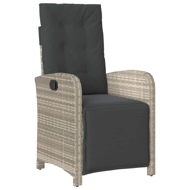 Casa si Gradina - Gradina si terasa - Mobilier exterior - Seturi mobila gradina - Set mobilier de gradina cu perne, 7 piese gri deschis poliratan - Infinity.ro