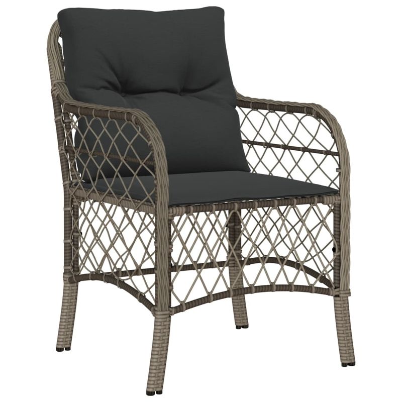 Casa si Gradina - Gradina si terasa - Mobilier exterior - Seturi mobila gradina - Set mobilier gradina cu perne, 9 piese, gri, poliratan - Infinity.ro