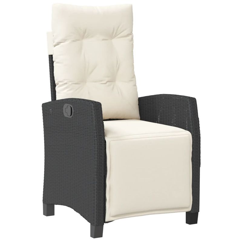 Casa si Gradina - Gradina si terasa - Mobilier exterior - Seturi mobila gradina - Set mobilier de gradina cu perne, 5 piese, negru, poliratan - Infinity.ro