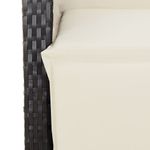 Casa si Gradina - Gradina si terasa - Mobilier exterior - Seturi mobila gradina - Set mobilier de gradina cu perne, 5 piese, negru, poliratan - Infinity.ro