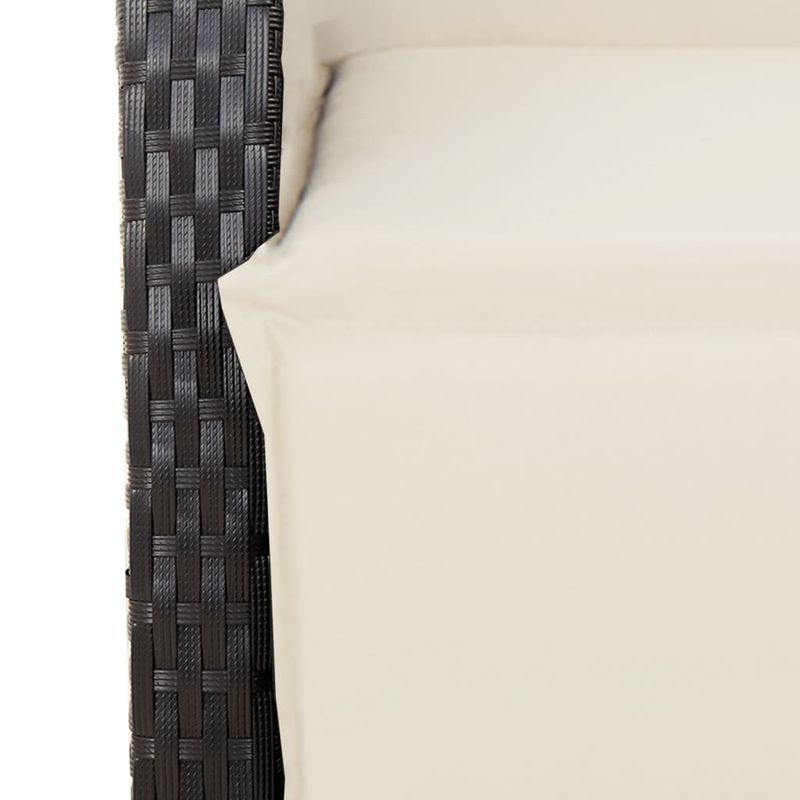 Casa si Gradina - Gradina si terasa - Mobilier exterior - Seturi mobila gradina - Set mobilier de gradina cu perne, 5 piese, negru, poliratan - Infinity.ro
