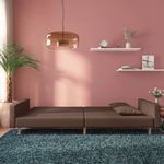 Casa si Gradina - Mobilier - Canapele si coltare - Canapele - Canapea extensibila cu 2 locuri, 2 perne, gri taupe, textil - Infinity.ro