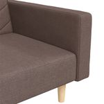 Casa si Gradina - Mobilier - Canapele si coltare - Canapele - Canapea extensibila cu 2 locuri, 2 perne, gri taupe, textil - Infinity.ro