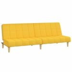 Casa si Gradina - Mobilier - Canapele si coltare - Canapele - Canapea extensibila cu 2 locuri, galben, material textil - Infinity.ro